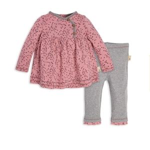 Little Seedlings Baby Organic Tunic & Pant Set